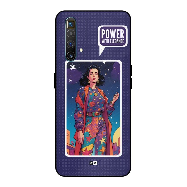 Power With Elegance Metal Back Case for Realme X3