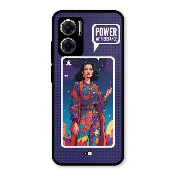 Power With Elegance Metal Back Case for Redmi 11 Prime 5G
