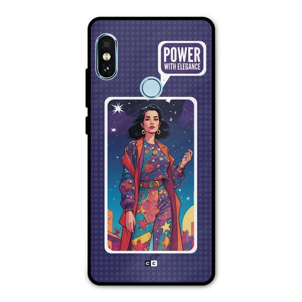Power With Elegance Metal Back Case for Redmi Note 5 Pro