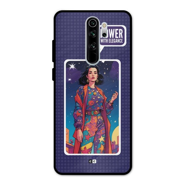 Power With Elegance Metal Back Case for Redmi Note 8 Pro