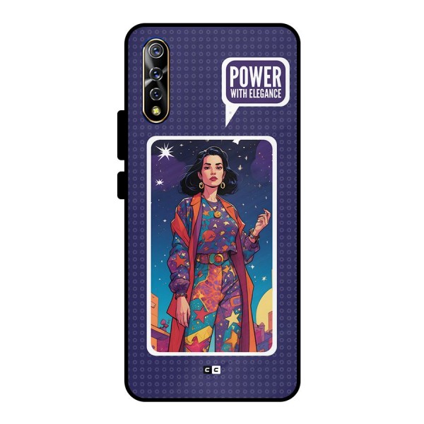Power With Elegance Metal Back Case for Vivo S1