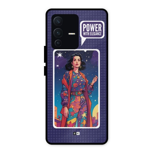 Power With Elegance Metal Back Case for Vivo V23 5G