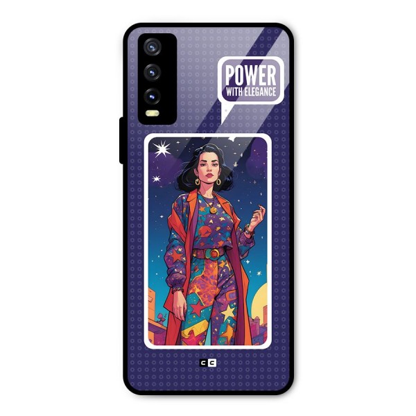 Power With Elegance Metal Back Case for Vivo Y20t