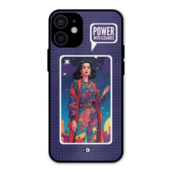 Power With Elegance Metal Back Case for iPhone 12 Mini