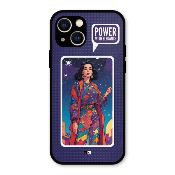 Power With Elegance Metal Back Case for iPhone 13