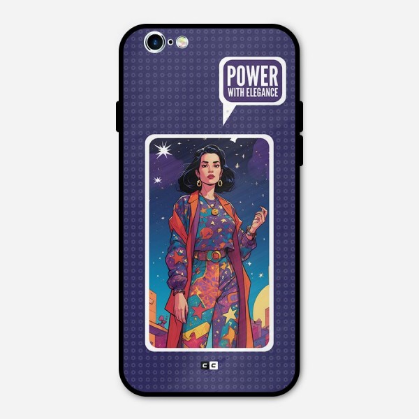 Power With Elegance Metal Back Case for iPhone 6 6s