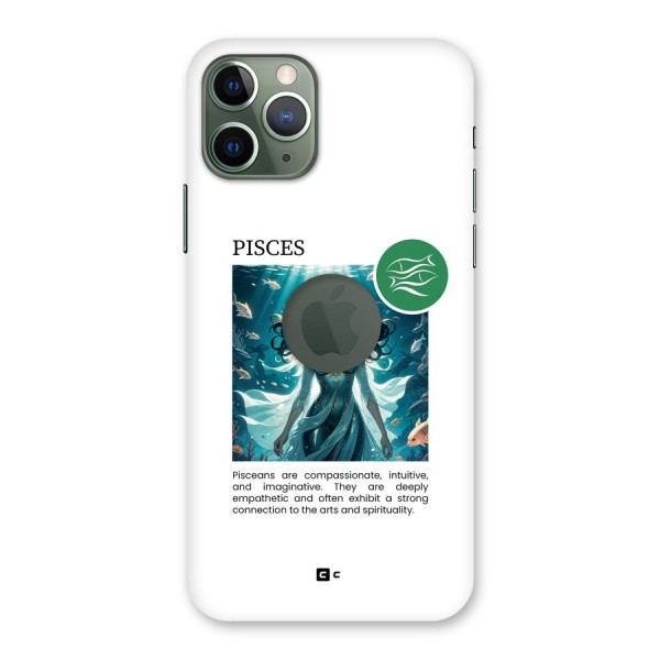 Precious Pisces Back Case for iPhone 11 Pro Logo Cut