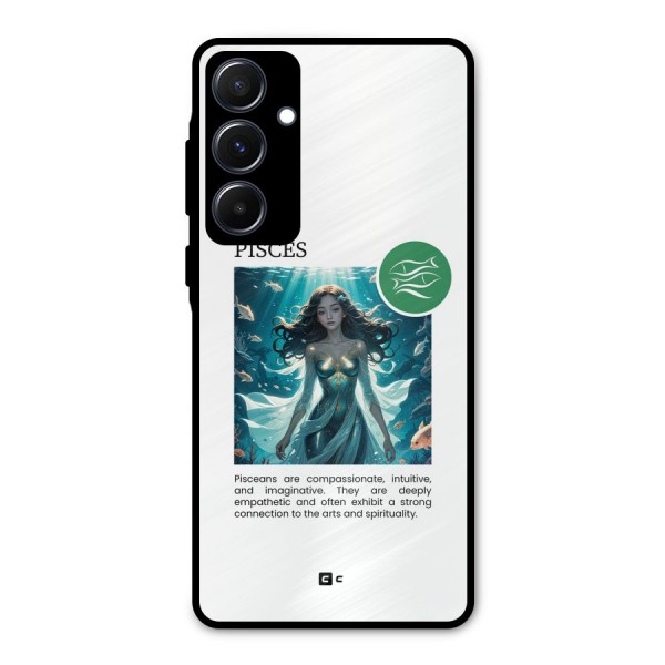 Precious Pisces Metal Back Case for Galaxy A55