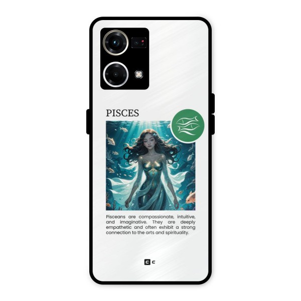 Precious Pisces Metal Back Case for Oppo F21s Pro 4G