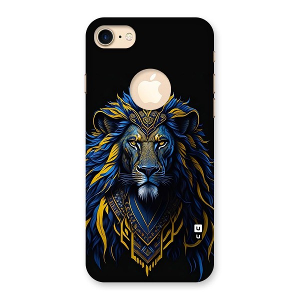 Premium Lion Abstract Portrait Art Back Case for iPhone 7 Logo Cut