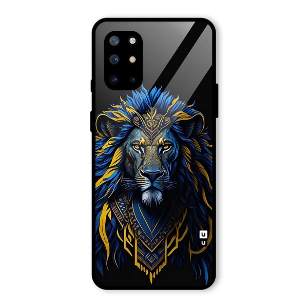Premium Lion Abstract Portrait Art Glass Back Case for OnePlus 8T