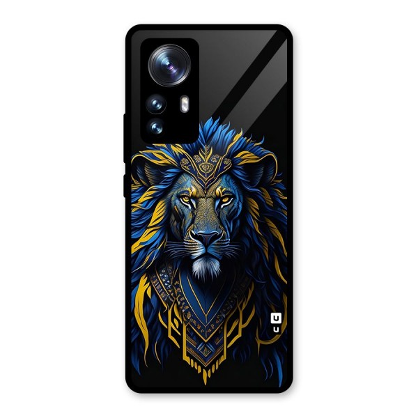 Premium Lion Abstract Portrait Art Glass Back Case for Xiaomi 12 Pro