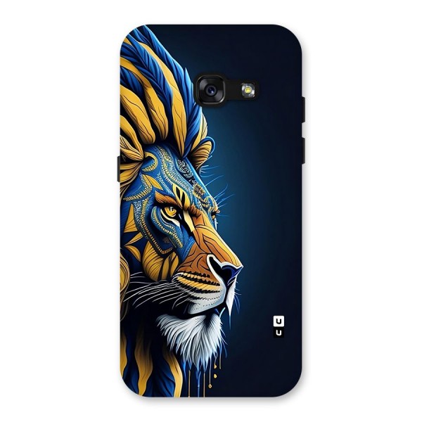 Premium Lion Abstract Side Art Back Case for Galaxy A3 (2017)