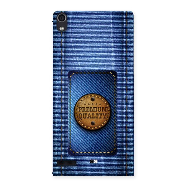 Premium Quality Denim Back Case for Ascend P6