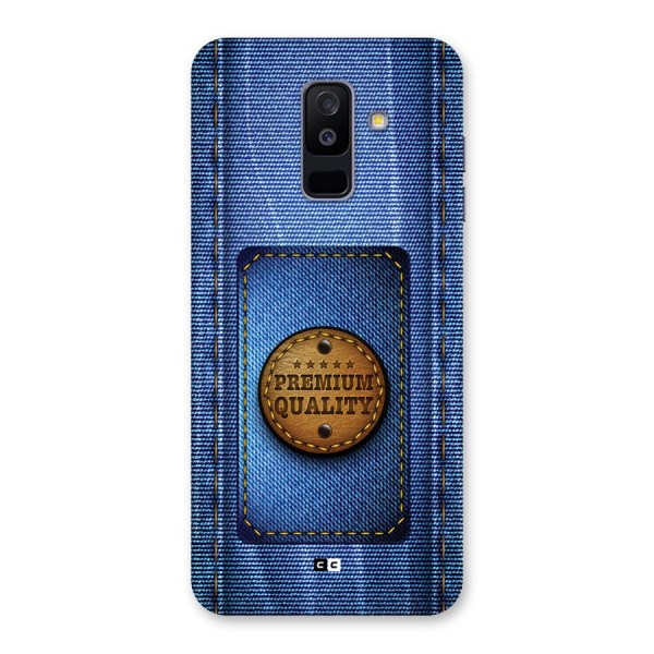 Premium Quality Denim Back Case for Galaxy A6 Plus