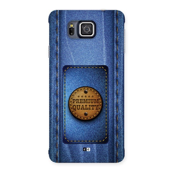 Premium Quality Denim Back Case for Galaxy Alpha