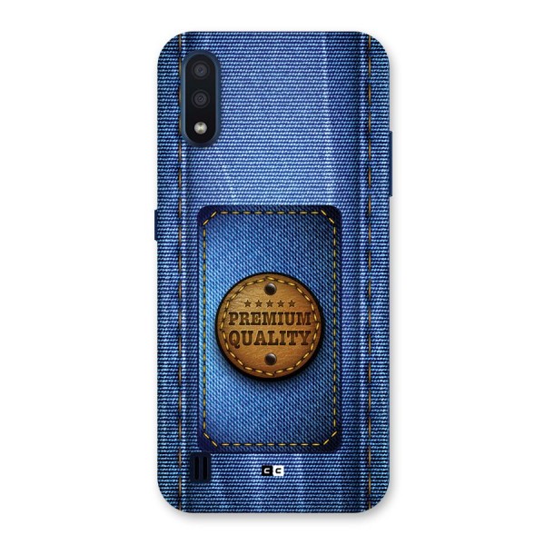 Premium Quality Denim Back Case for Galaxy M01