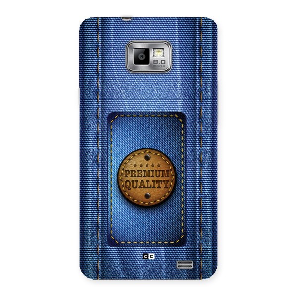 Premium Quality Denim Back Case for Galaxy S2