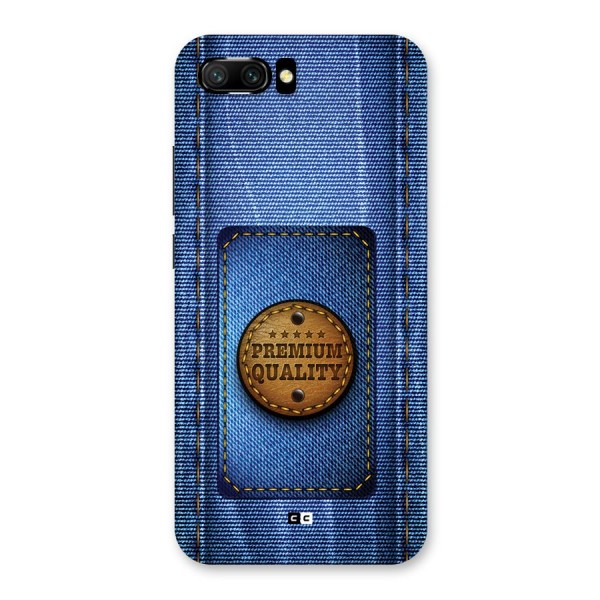Premium Quality Denim Back Case for Honor 10