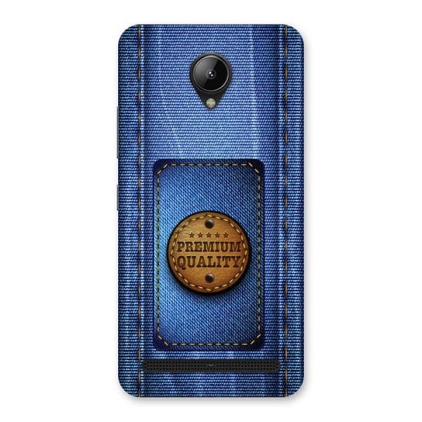 Premium Quality Denim Back Case for Lenovo C2