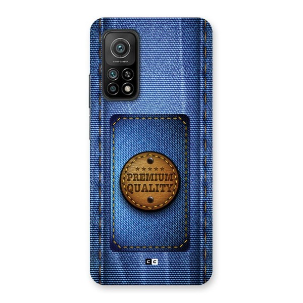Premium Quality Denim Back Case for Mi 10T 5G