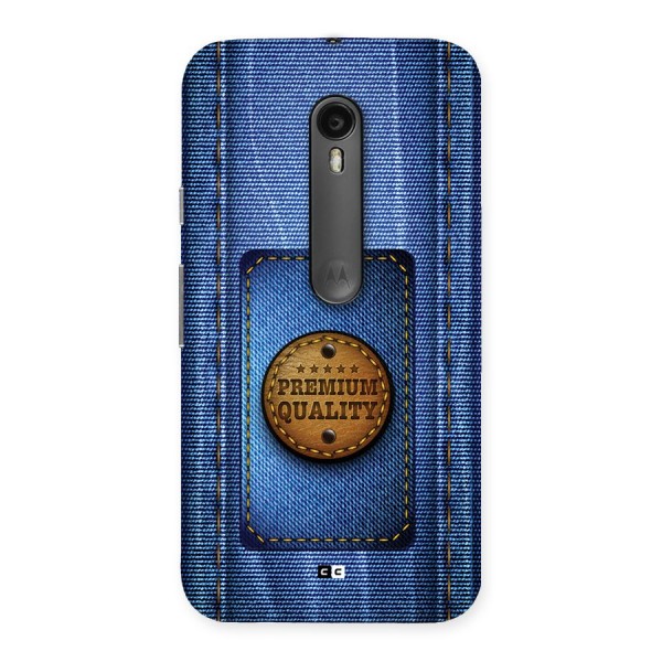 Premium Quality Denim Back Case for Moto G3