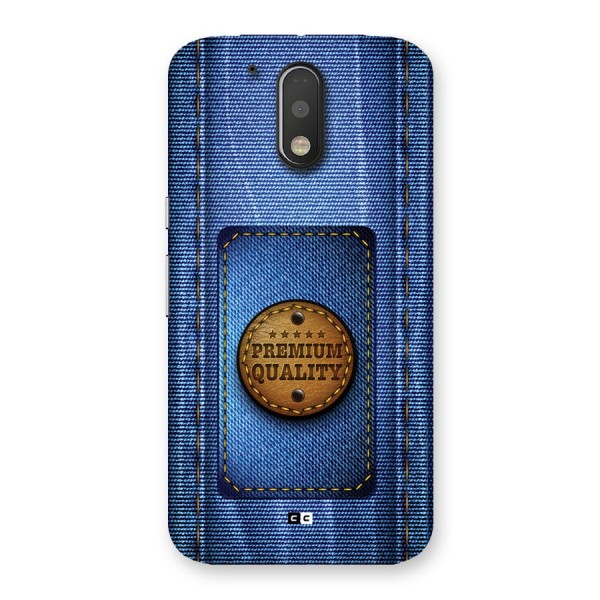 Premium Quality Denim Back Case for Moto G4 Plus