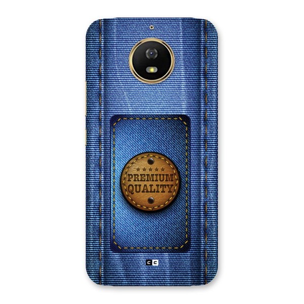 Premium Quality Denim Back Case for Moto G5s
