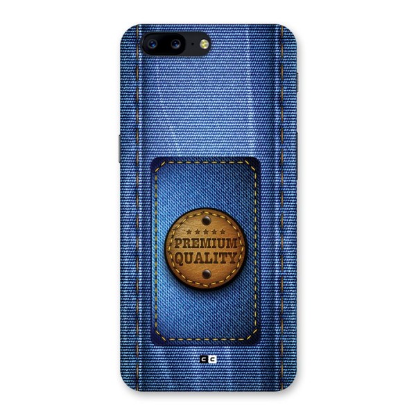 Premium Quality Denim Back Case for OnePlus 5