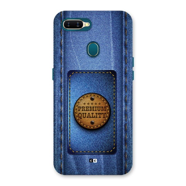 Premium Quality Denim Back Case for Oppo A12s