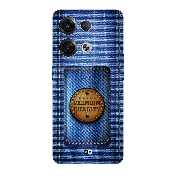 Premium Quality Denim Back Case for Oppo Reno8 Pro 5G