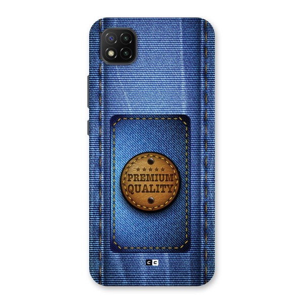 Premium Quality Denim Back Case for Poco C3