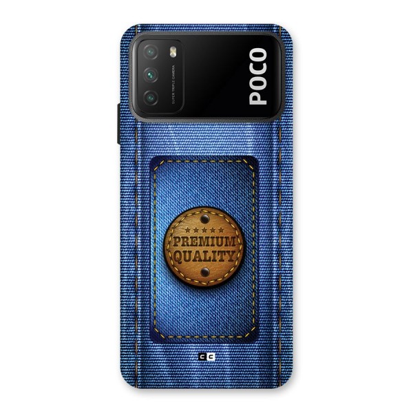 Premium Quality Denim Back Case for Poco M3