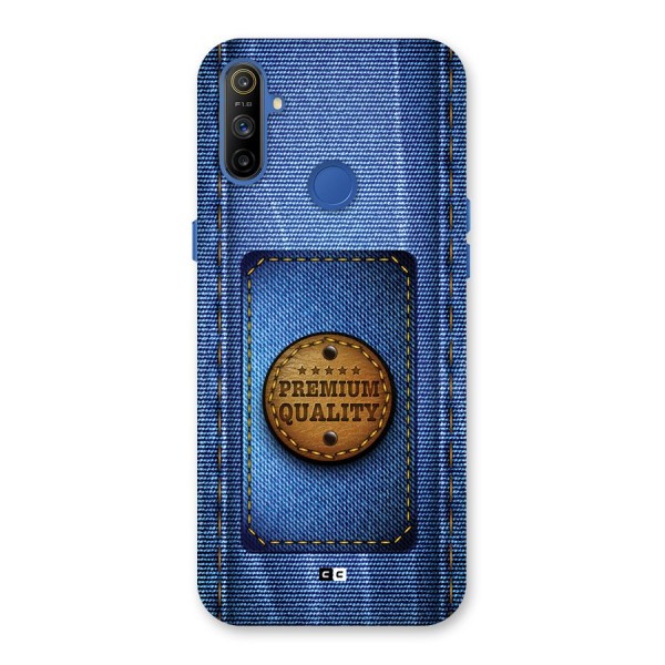 Premium Quality Denim Back Case for Realme Narzo 10A