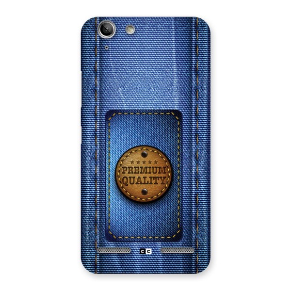 Premium Quality Denim Back Case for Vibe K5 Plus