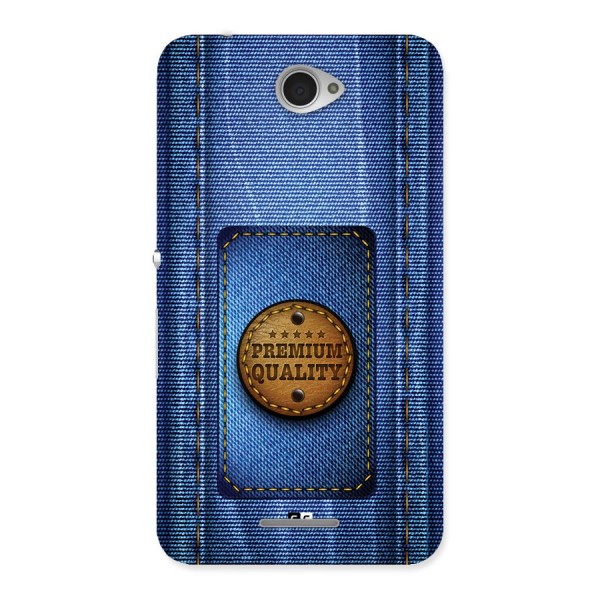 Premium Quality Denim Back Case for Xperia E4
