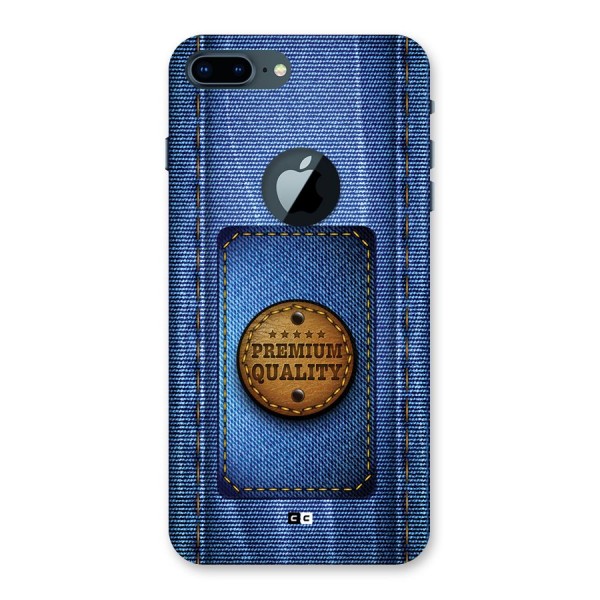 Premium Quality Denim Back Case for iPhone 7 Plus Logo Cut