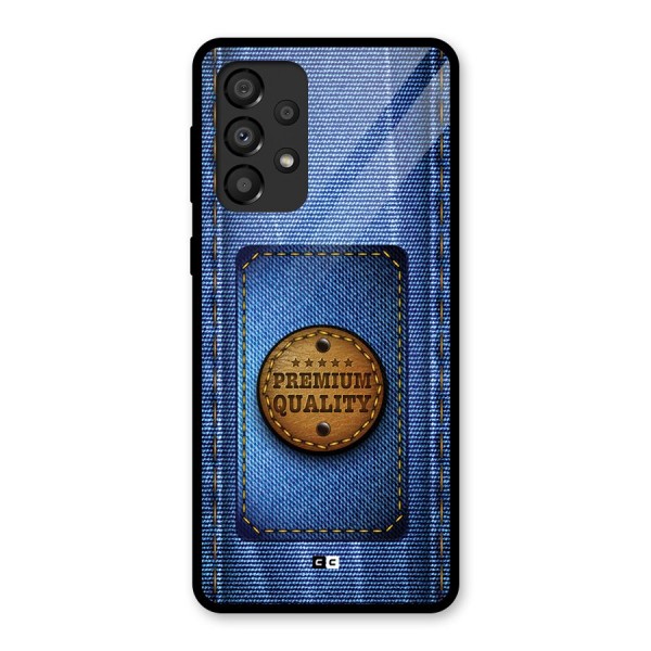 Premium Quality Denim Glass Back Case for Galaxy A33 5G