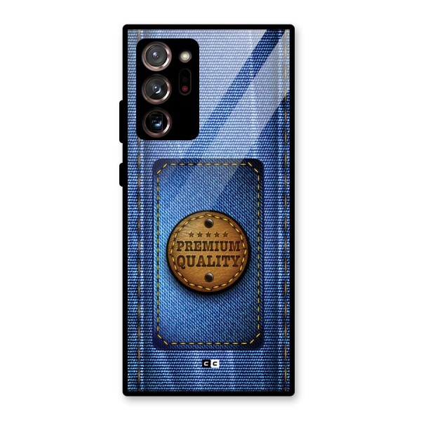 Premium Quality Denim Glass Back Case for Galaxy Note 20 Ultra 5G