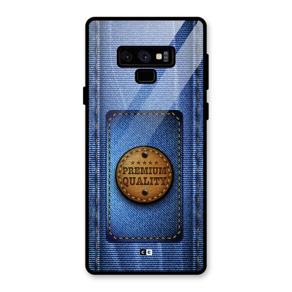 Premium Quality Denim Glass Back Case for Galaxy Note 9