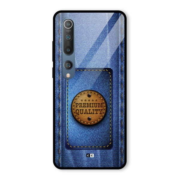 Premium Quality Denim Glass Back Case for Mi 10