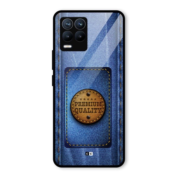 Premium Quality Denim Glass Back Case for Realme 8 Pro