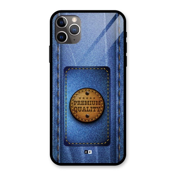 Premium Quality Denim Glass Back Case for iPhone 11 Pro Max