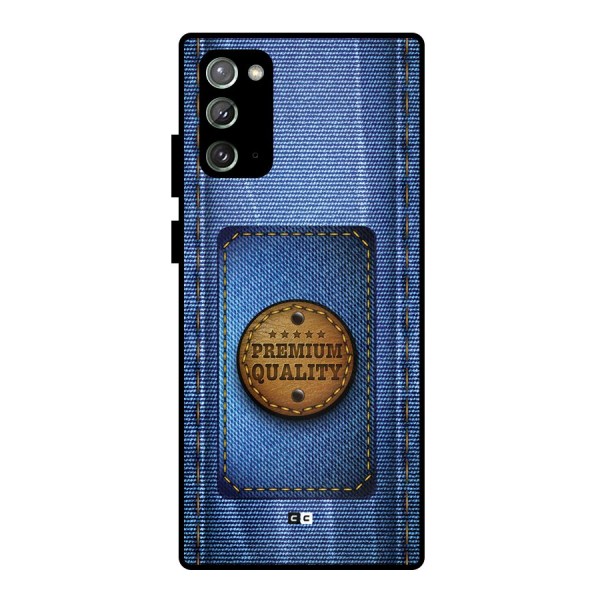 Premium Quality Denim Metal Back Case for Galaxy Note 20