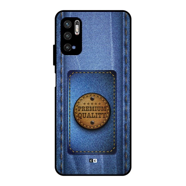 Premium Quality Denim Metal Back Case for Poco M3 Pro 5G