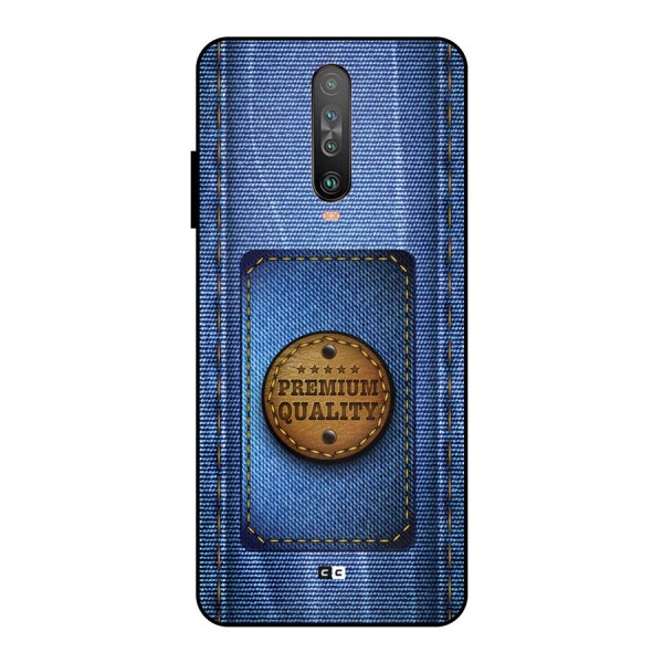 Premium Quality Denim Metal Back Case for Poco X2