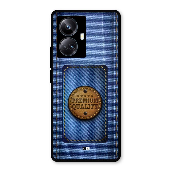 Premium Quality Denim Metal Back Case for Realme 10 Pro Plus