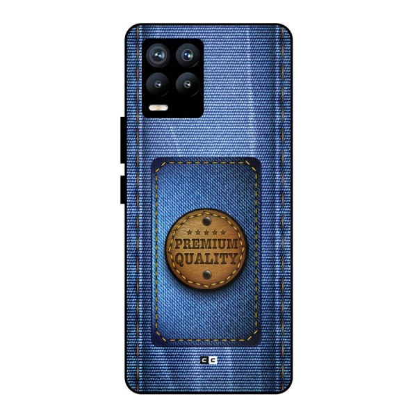 Premium Quality Denim Metal Back Case for Realme 8 Pro