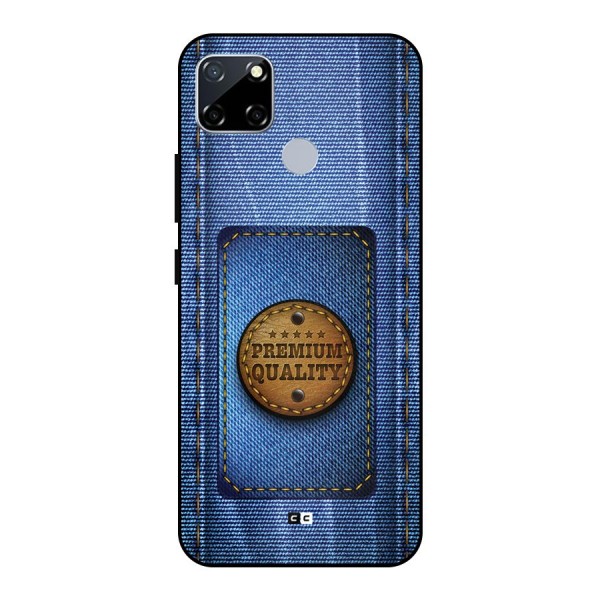 Premium Quality Denim Metal Back Case for Realme Narzo 30A