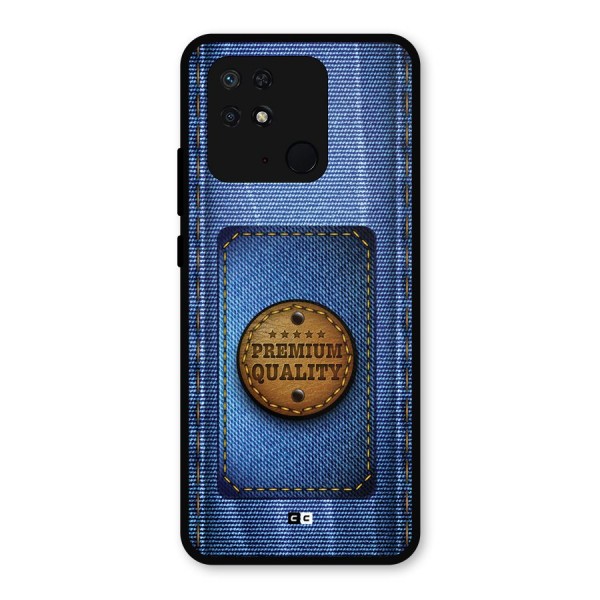 Premium Quality Denim Metal Back Case for Redmi 10 Power